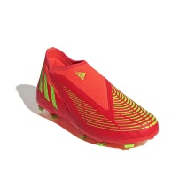 adidas Football Boots Predator Edge.3 Laceless FG (without laces, for firm ground, natural grass) solar red Kids